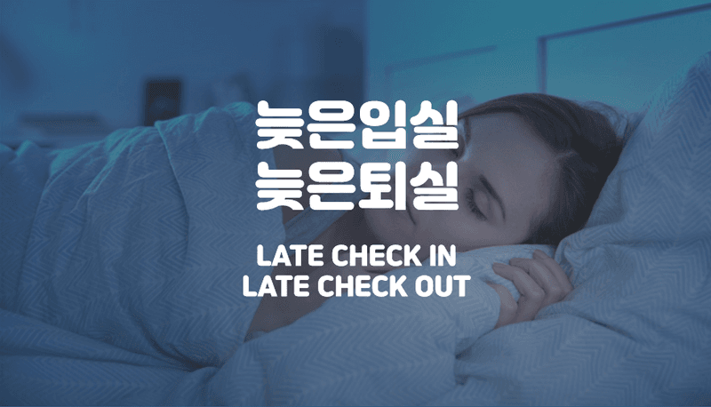 심야숙박+늦은퇴실(연박불가/퇴실시간 