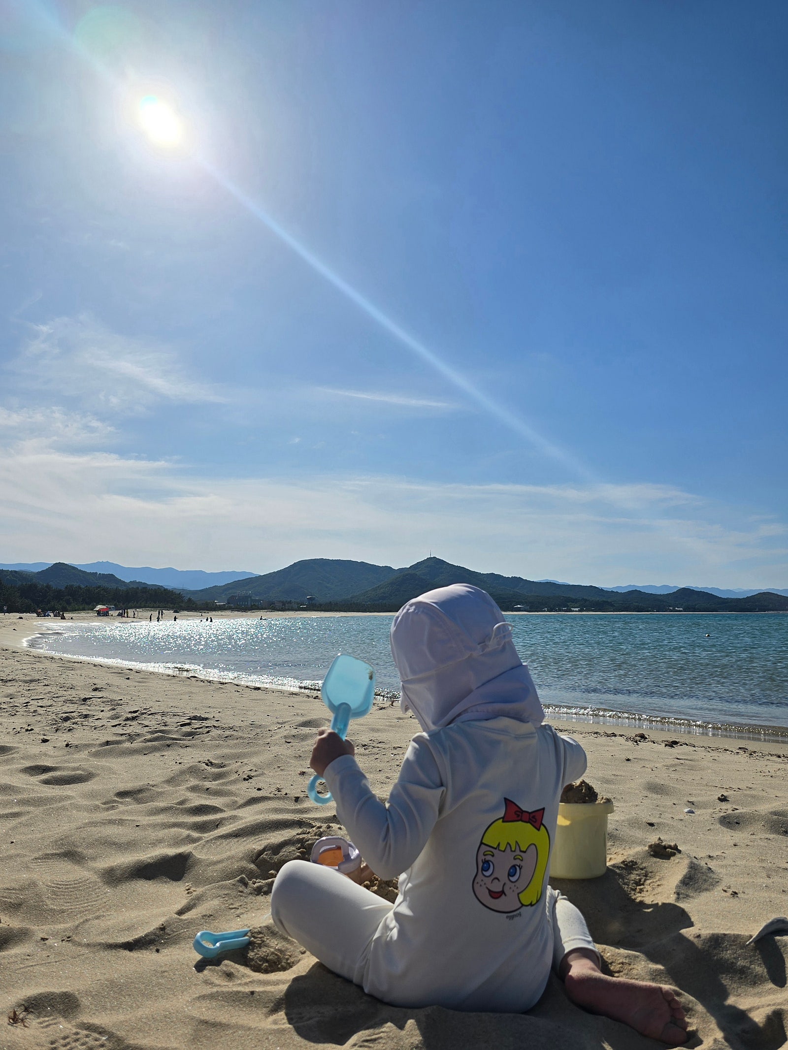 송지호 해변 천연 수영장