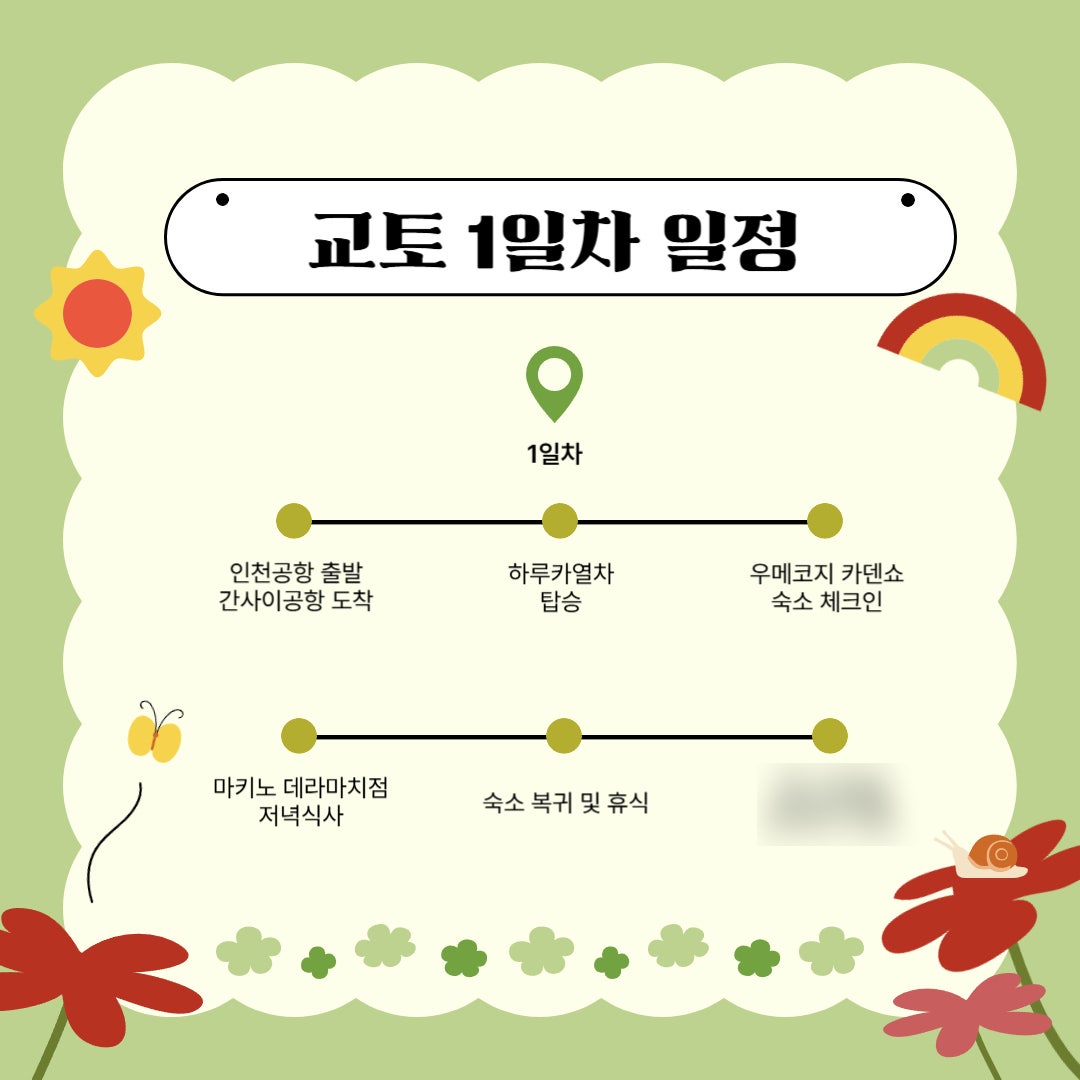 🍣알차게 다녀온 교토/오사카 4박5일 여행일기 [1~2일차]🍣