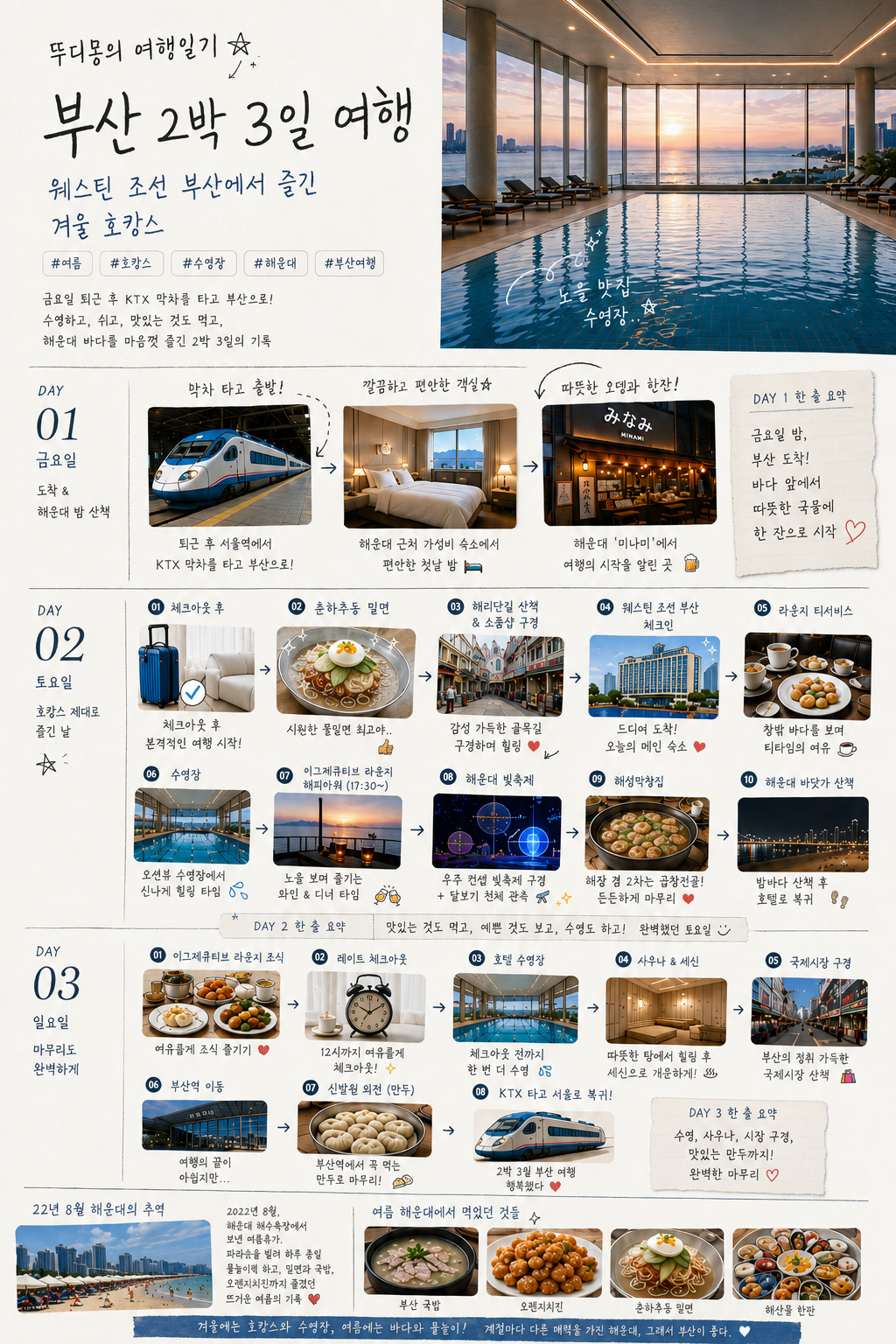 [여행일기] 수친자의 여름은 해운대에서 시작된다 🌊🏊
