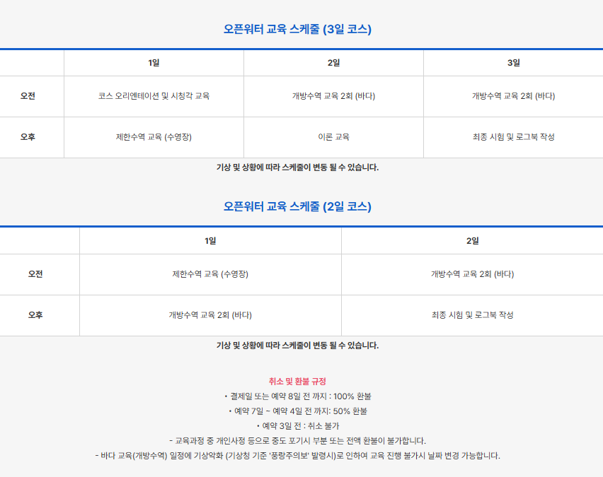 [놀거리] 워터파크 대신 진짜 바다로, 오픈워터 자격증 후기 🤿