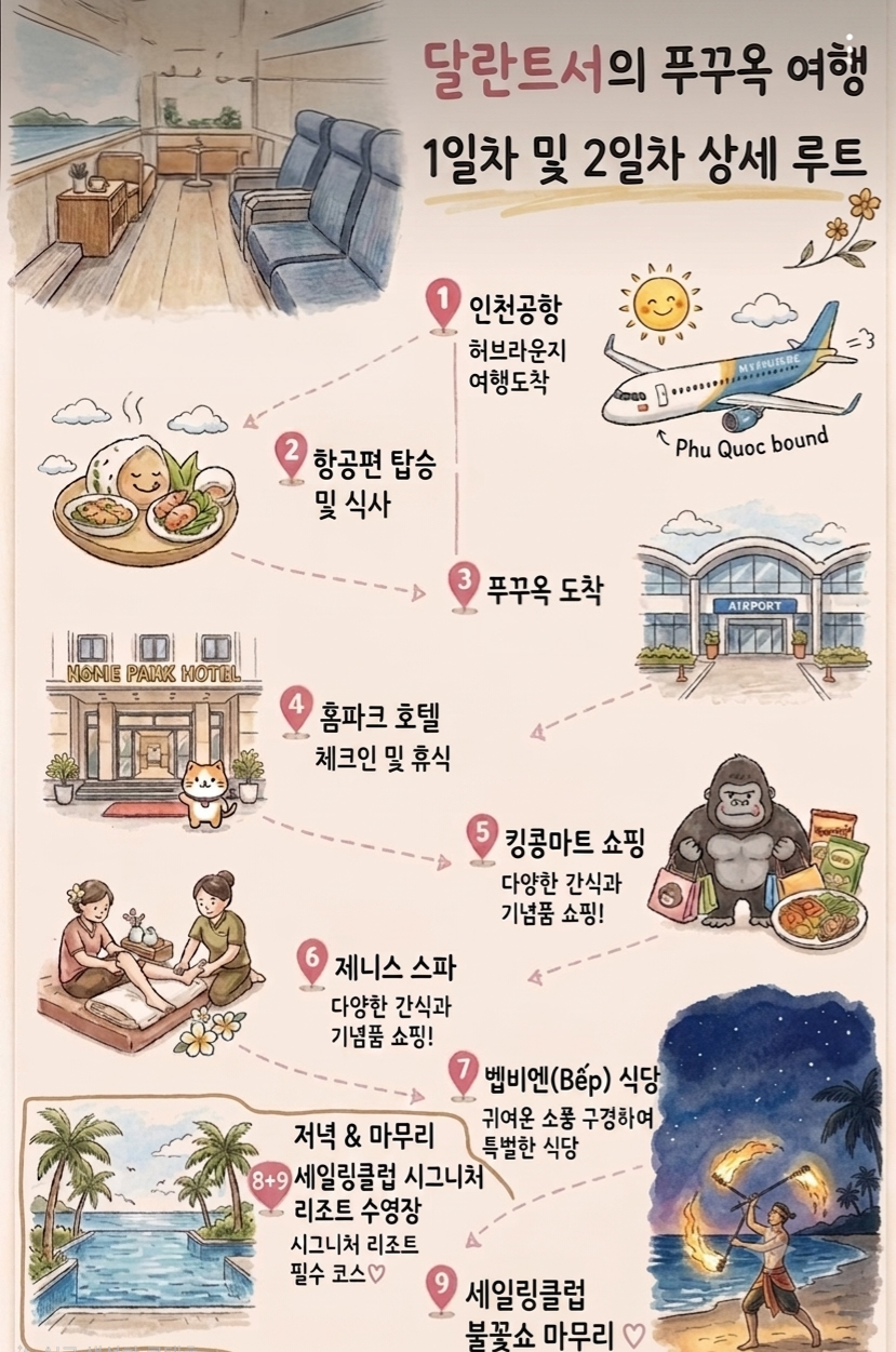군입대전 아들하고 푸꾸옥 다녀왔어요 허브라운지 홈파크호텔 킹콩마트 본점 제니스스파 세일링클럽 시그니처 리조트 ❤️ 1.2일차