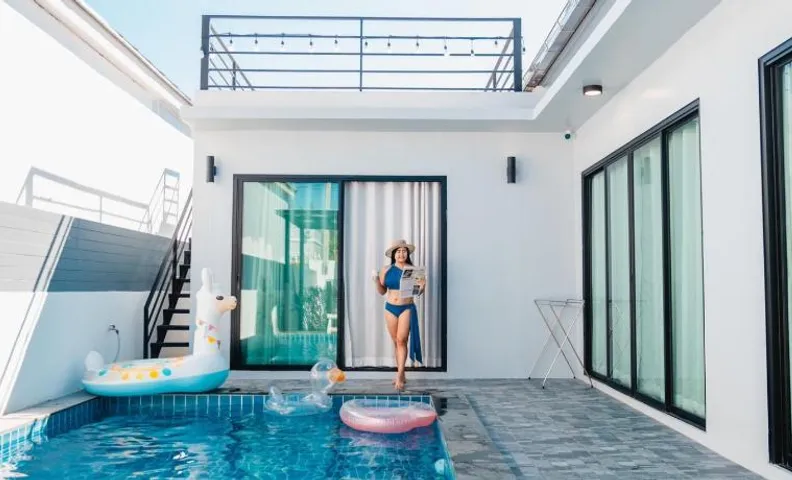 Arthur Pool Villa Chaam 3BR with Iconic Mountain view Pet & Family Friendly