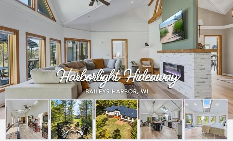 Harborlight Hideaway - Baileys Harbor, WI - Charming Family Retreat in Central Baileys Harbor