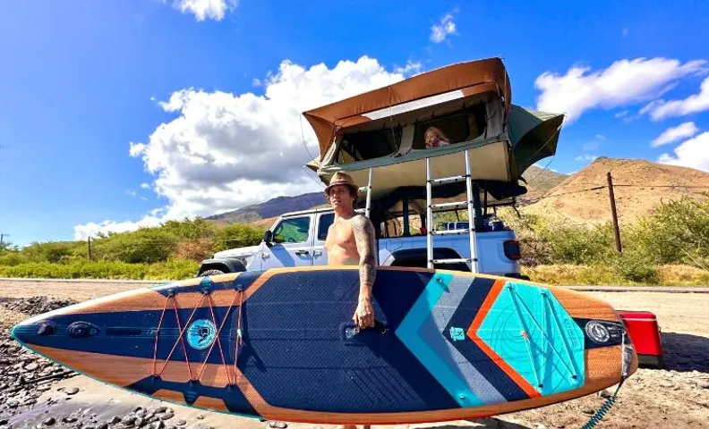 Aloha Glamp Explore Maui with our Jeeps Camper