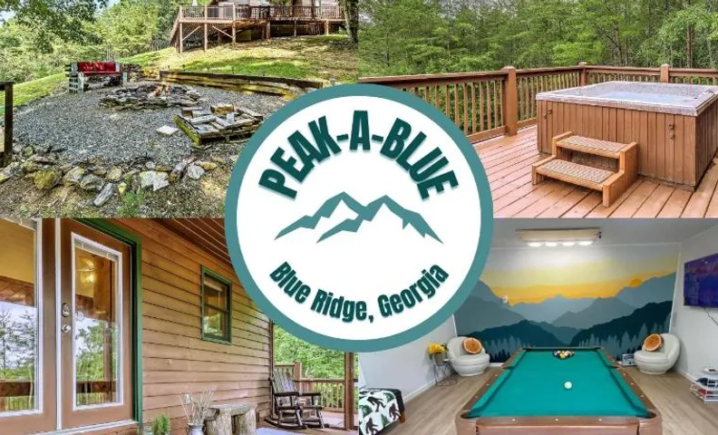 Peak-a-Blue Cabin - Watch Movies from Hot Tub, Mountain View, Bigfoot Bunker Game Room, Fire Pit, Ov