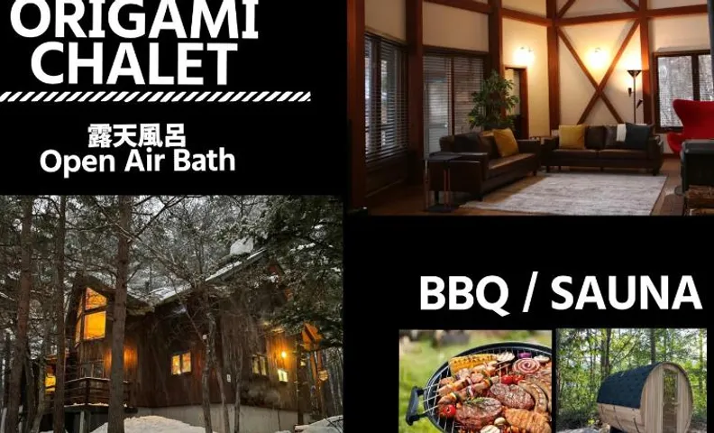 Origami Chalet With open Air bath