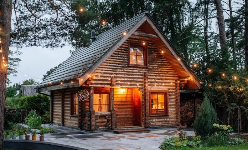 Seaside Log Cabin in the Pines Jurmala