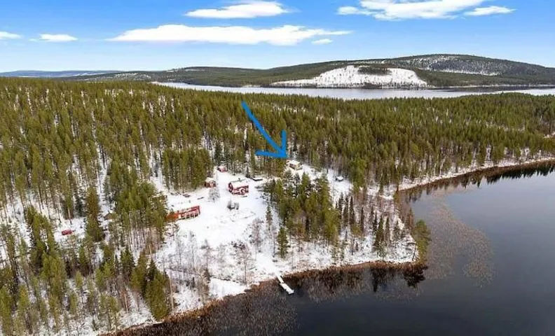 Lakeside wilderness cabin