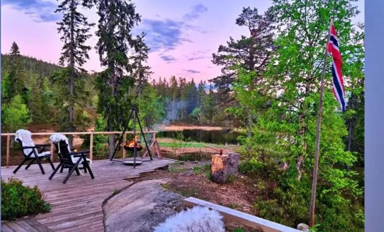 Cabin with large terrace
