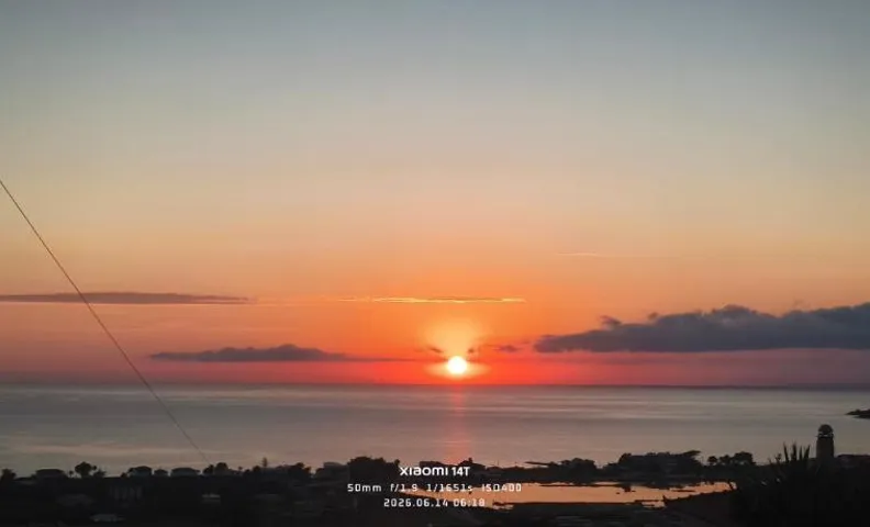 Sea view from balcony