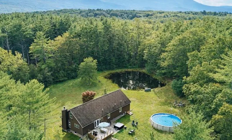 Luxe Catskills Mountain Retreat with Private Pool, Pond, Hot Tub, Fire Pit, Dog Friendly