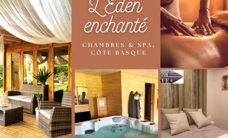 "L Eden enchanté" Chambres d'hôtes et Bulle d'Eden Spa Massages Boucau Côte Basque