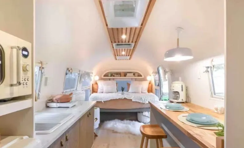 Airstream Sylvie with Salt Water Pool and Hottub