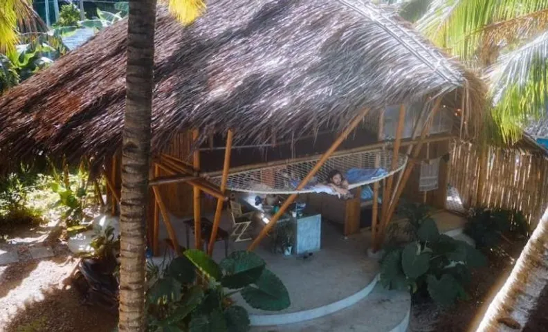 Fully Exclusive, Three Rooms Beach Front Eco Villa
