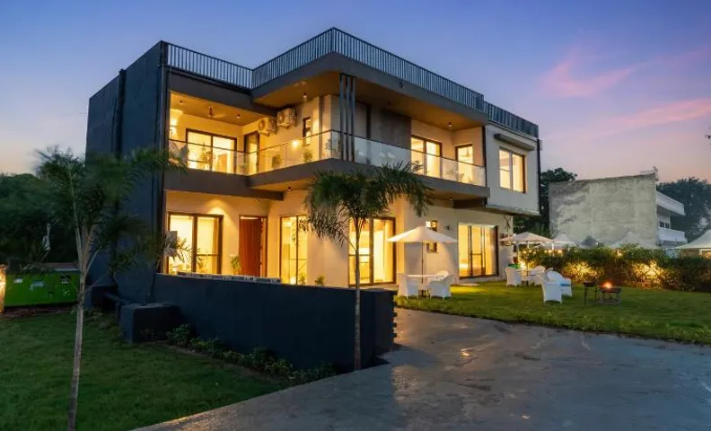 ELIVAAS Signature Gardenia 4-BHK Farmhouse with Private Pool, Game Zone, & Lush Garden