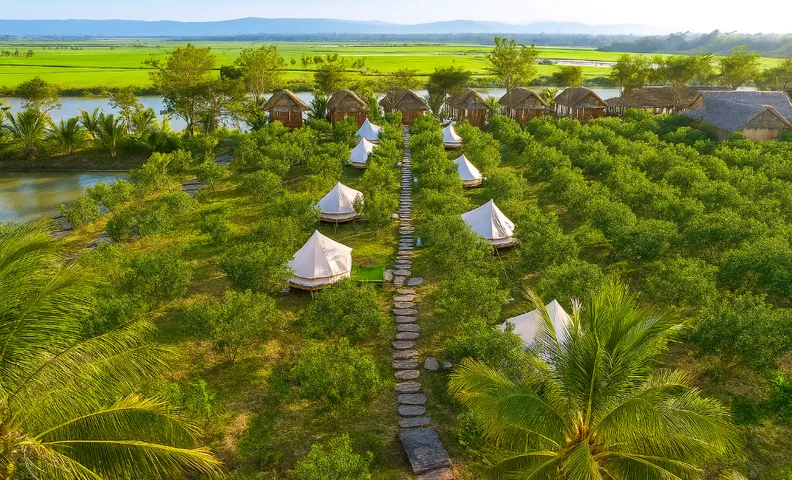 DIEM DU LICH NONG TRAI SINH THAI DAO XANH ECOFARM