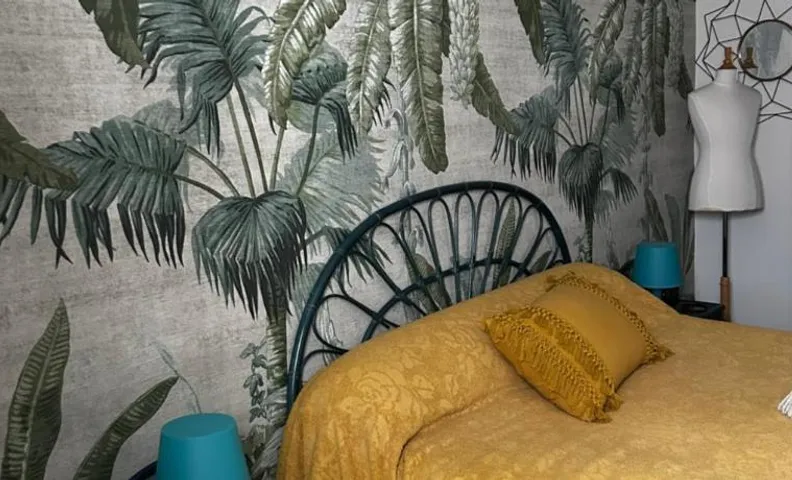 Chambre cosy et vintage