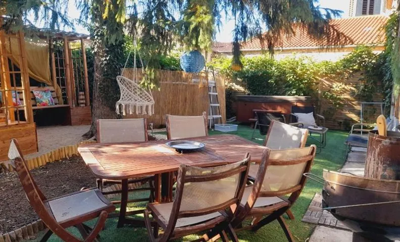 La villa bohème, climatisée avec piscine