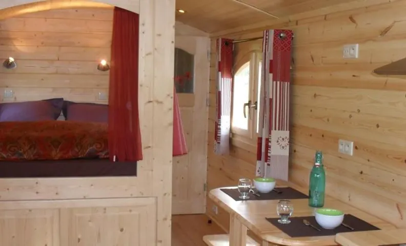 La roulotte à la ferme