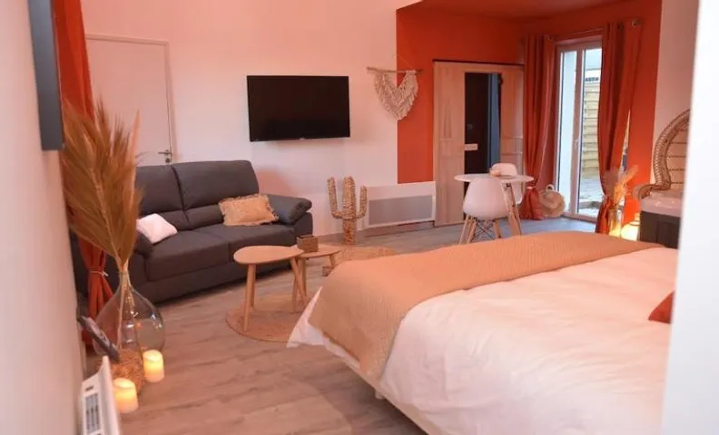 L'Evasion chambre DUNE avec sauna et spa privatifs