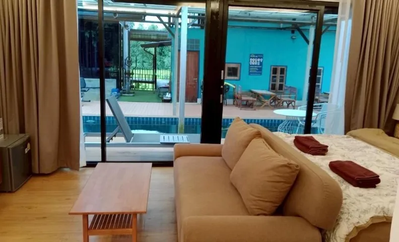 Morocco Blue cafe by Chilong River Farm Resort