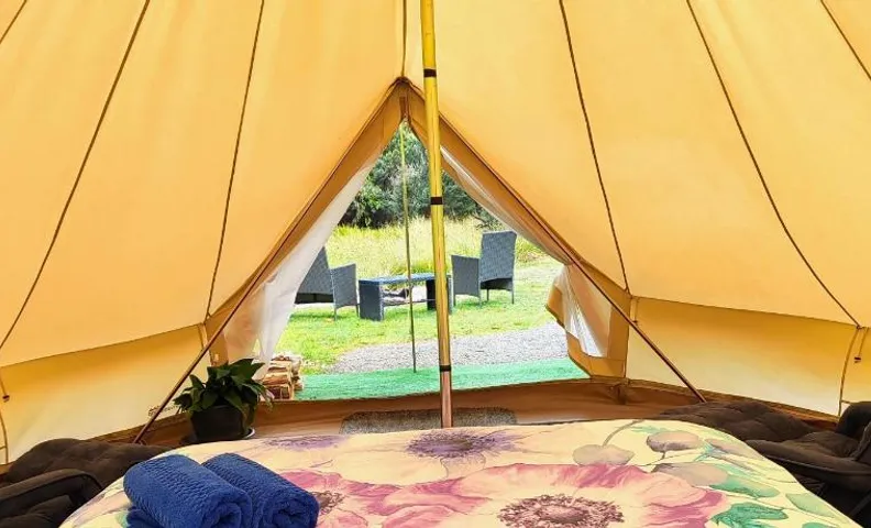 Glamping at Zeehan Bush Camp
