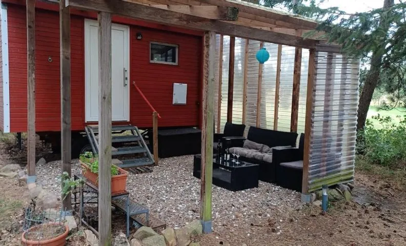 Tiny house on a sheep farm