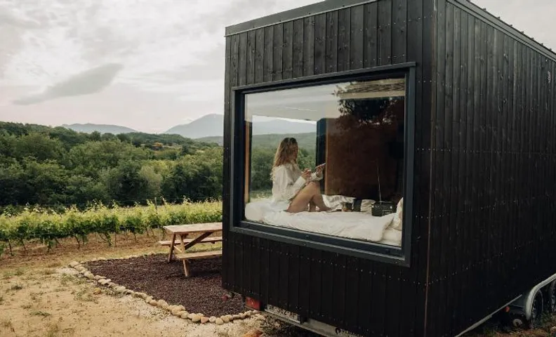 Domaine Bernard - Parcel Tiny House - Tiny House au coeur des vignes face au Mont Ventoux MAE-5213