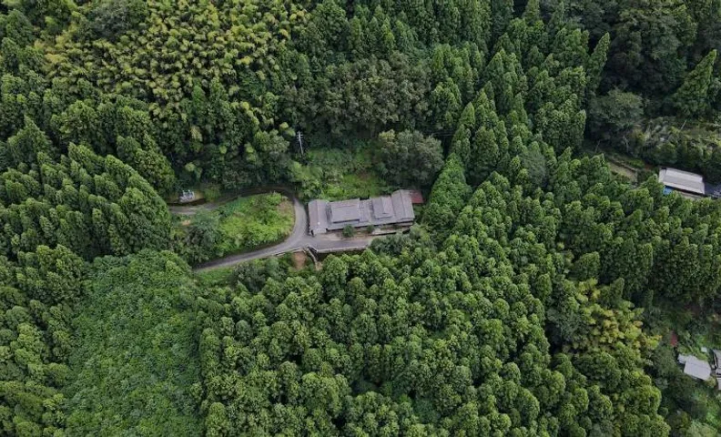 石鎚山麓の森の中の唯一無二の古民家