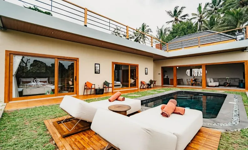 Joyluck Royal Private Villa Ubud Rice Field View