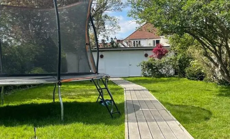 Garden space and parking