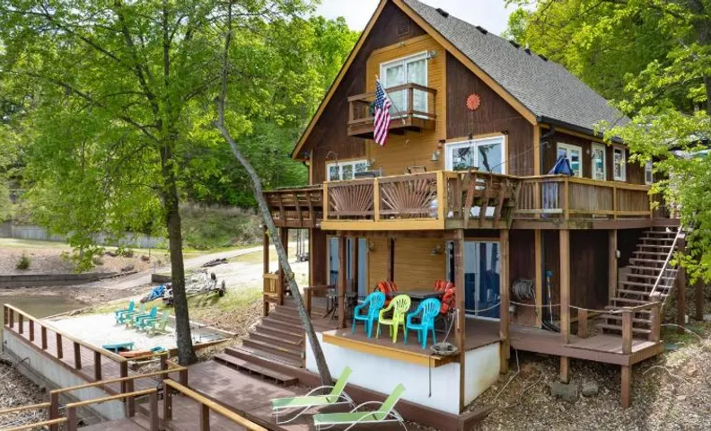 Sandy beach water toys great dock