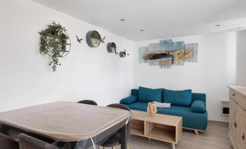 Petit gîte bleu jusqu'à 4 personnes
