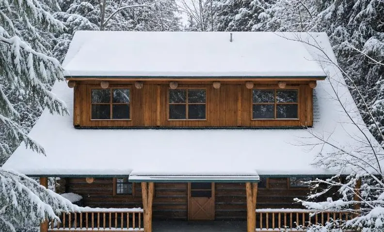 Creekside Log Cabin - Fireplace - Mt Hood