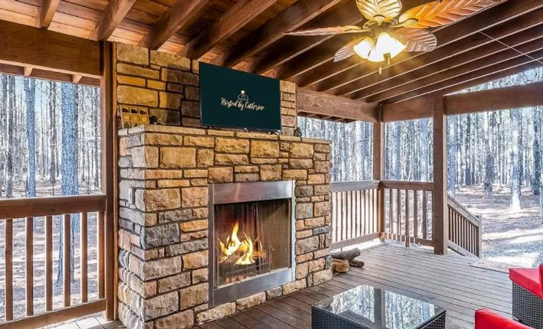 Large Luxury 2BR Cabin w Hot Tub Double Trouble was designed for fun comfort and memories minutes fr