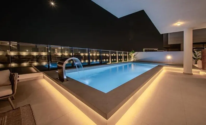 Blausee Beachfront Villa with Private Pool
