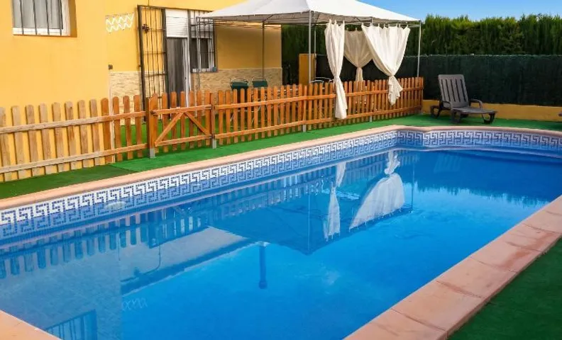 House with private pool in Aguilas, sea & pool view