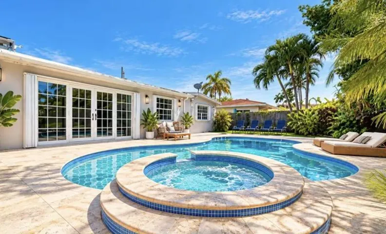 Pool House on the Water