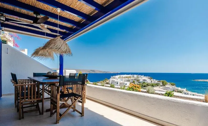 Boho Seafront Oasis in Lavrio
