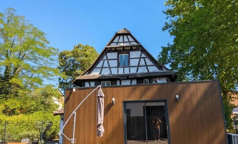 Studio indépendant avec jardin, clim et garage