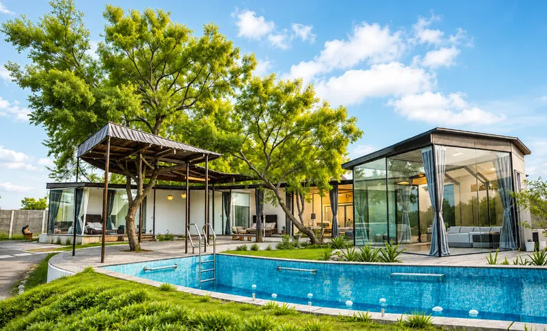 Crystal House |4BHK | Pool - Hyderabad By Homeyhuts