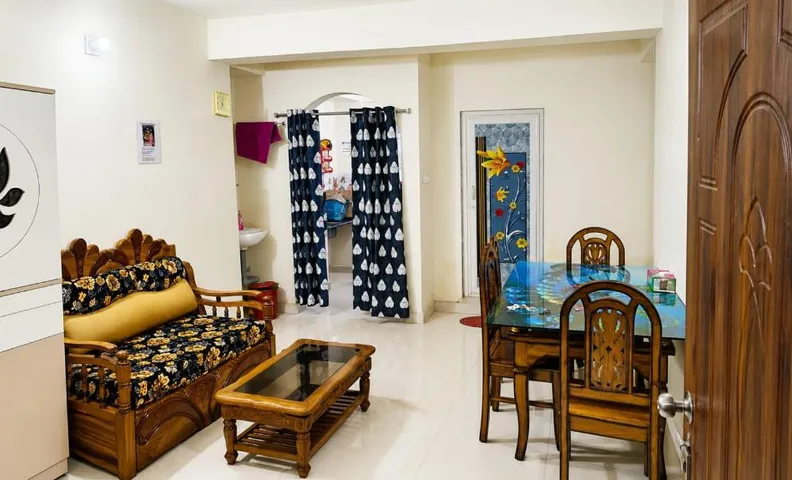 Arjun Niwas—2BHK—Balcony Temple View —750m—Iskcon  Mayapur