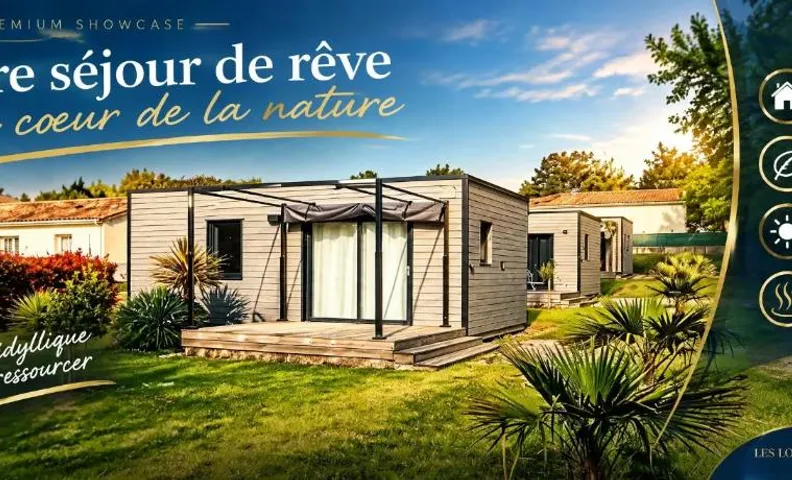 Chalets bord de rivière avec jardin-Les Logis de la Seugne - Proche Jonzac