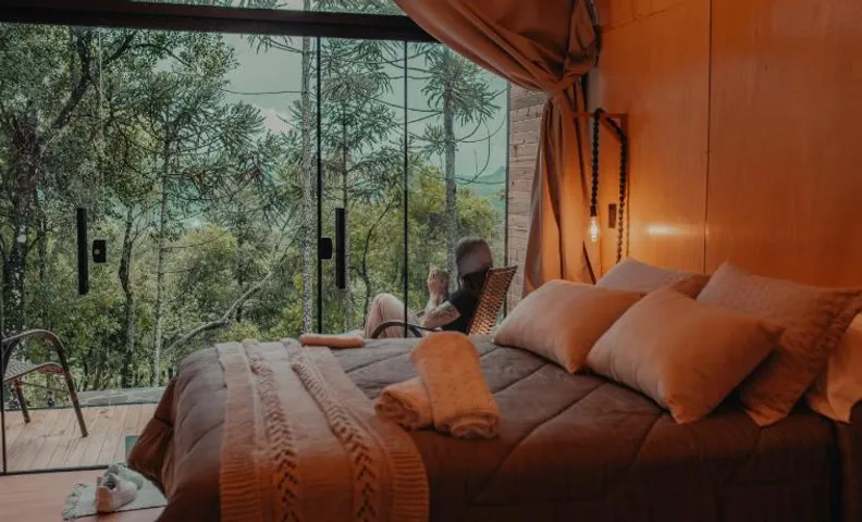 Cabanas Cavagnoli com Sauna Centro Flores da Cunha